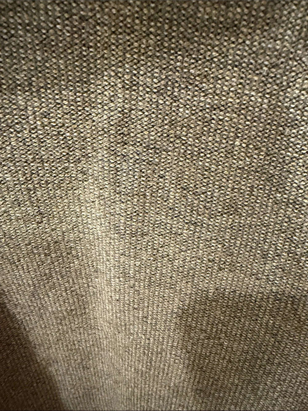 Orvis Olive Green Zip-Up Sweater with Charcoal Collar and Tan Trim